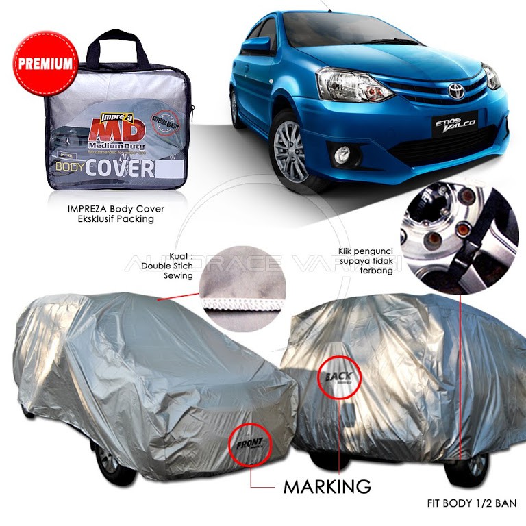 Body Cover / Penutup Mobil / Pelindung Mobil kecil Impreza Tebal