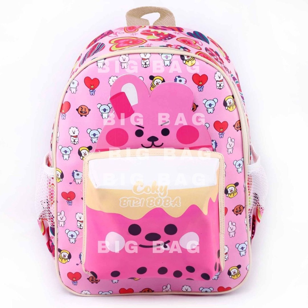 RTM - Tas Ransel Anak Perempuan Karakter BOBA - RANSEL BOBA EXTRA POCKET CUBE - TAS BOBBA - RANSEL BOBBA - TAS BOBA ANAK CEWE - Tas Sekolah Anak - Tas Anak Sekolah Tas Anak SD Tas Anak TK Promo Diskon Termurah Terlaris Terbaru Best Seller