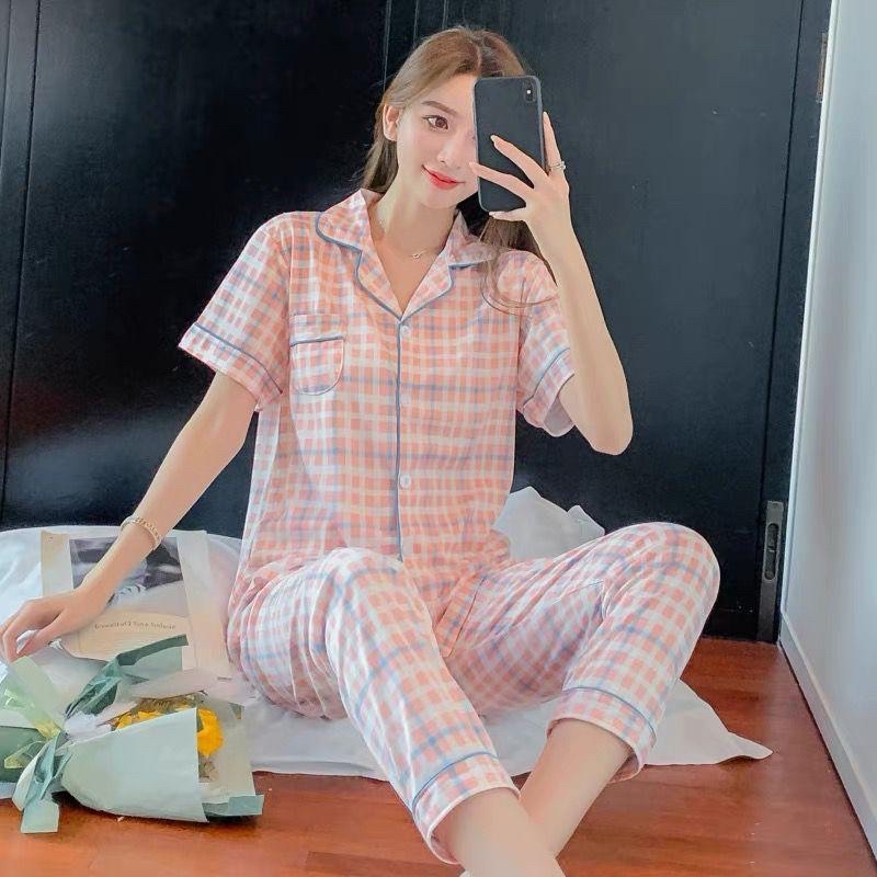 JC Piyama Set CP import / Piyama wanita CP / Piyama wanita Import murah-Square Peach List CP