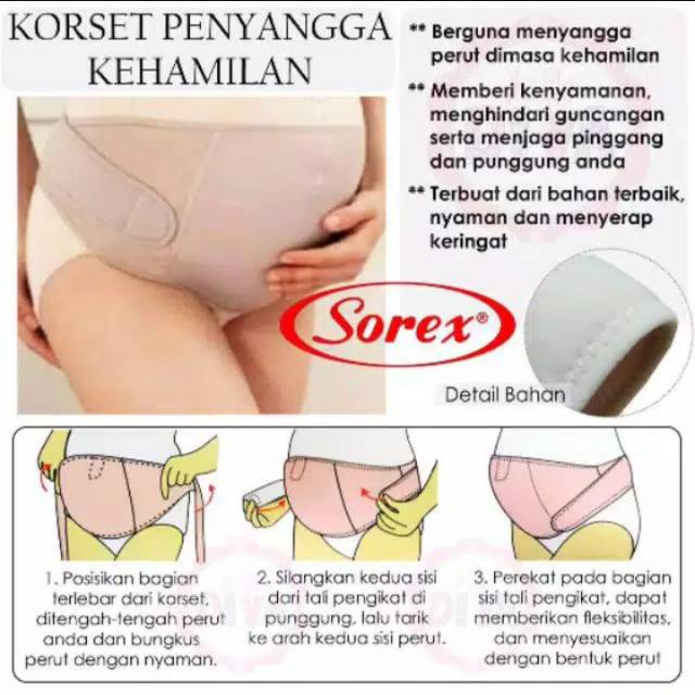 Korset sorex sabuk penyangga kehamilan perut ibu Hamil korset bumil Pregnancy Belt kandungan