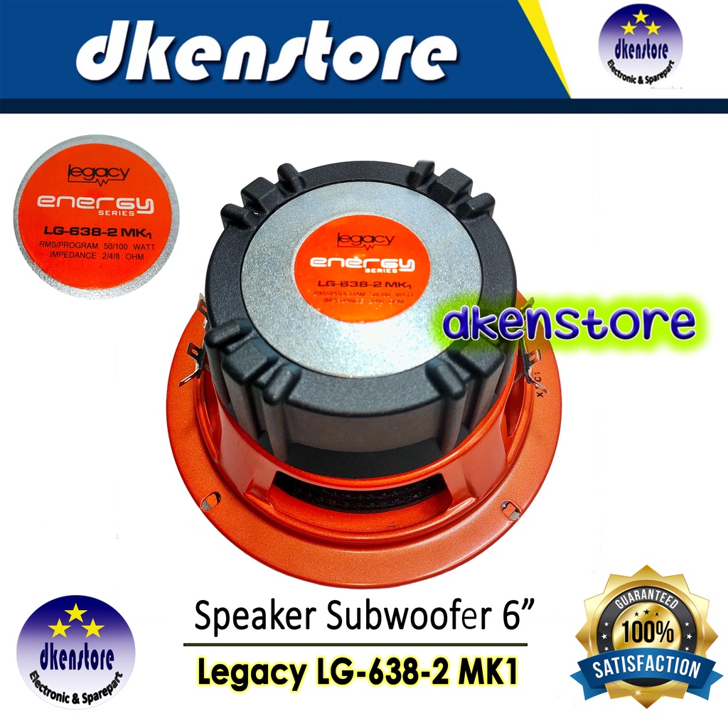 Speaker Subwoofer Legacy 6 inch LG638 -2 spiker sub 6in