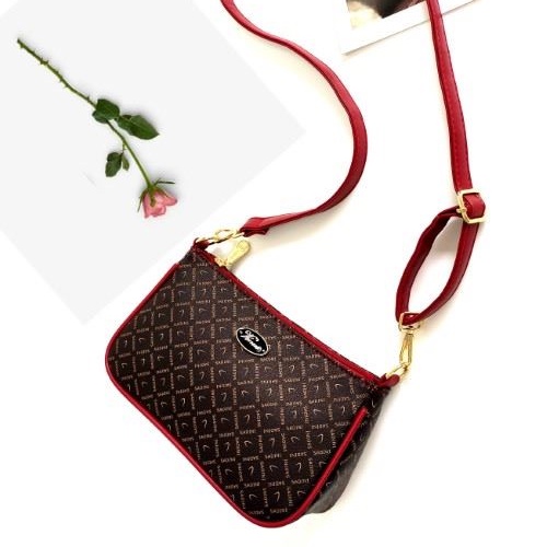 BJ21688 - BLACK/BROWNFLOWER/GDBLACK/LETTERRED/RED/UNIQUEBROWN - TAS SLEMPANG WANITA FASHION IMPORT MODIS ELEGAN TERMURAH TERLARIS TERBARU BAGSTORE JAKARTA TAS BATAM JT1688