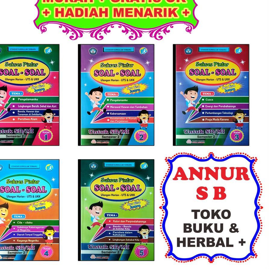 HARGA MENGEJUTKAN Buku Soal SUKSES PINTAR Tematik SD + Kunci Jawaban Kelas 1 2 3 4 5 6 HEMAT Murah &
