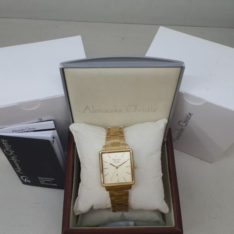 Jam Tangan Wanita Alexandre Christie AC2878LH AC 2878 LH AC2878 LH AC 2878LH Gold Stainless