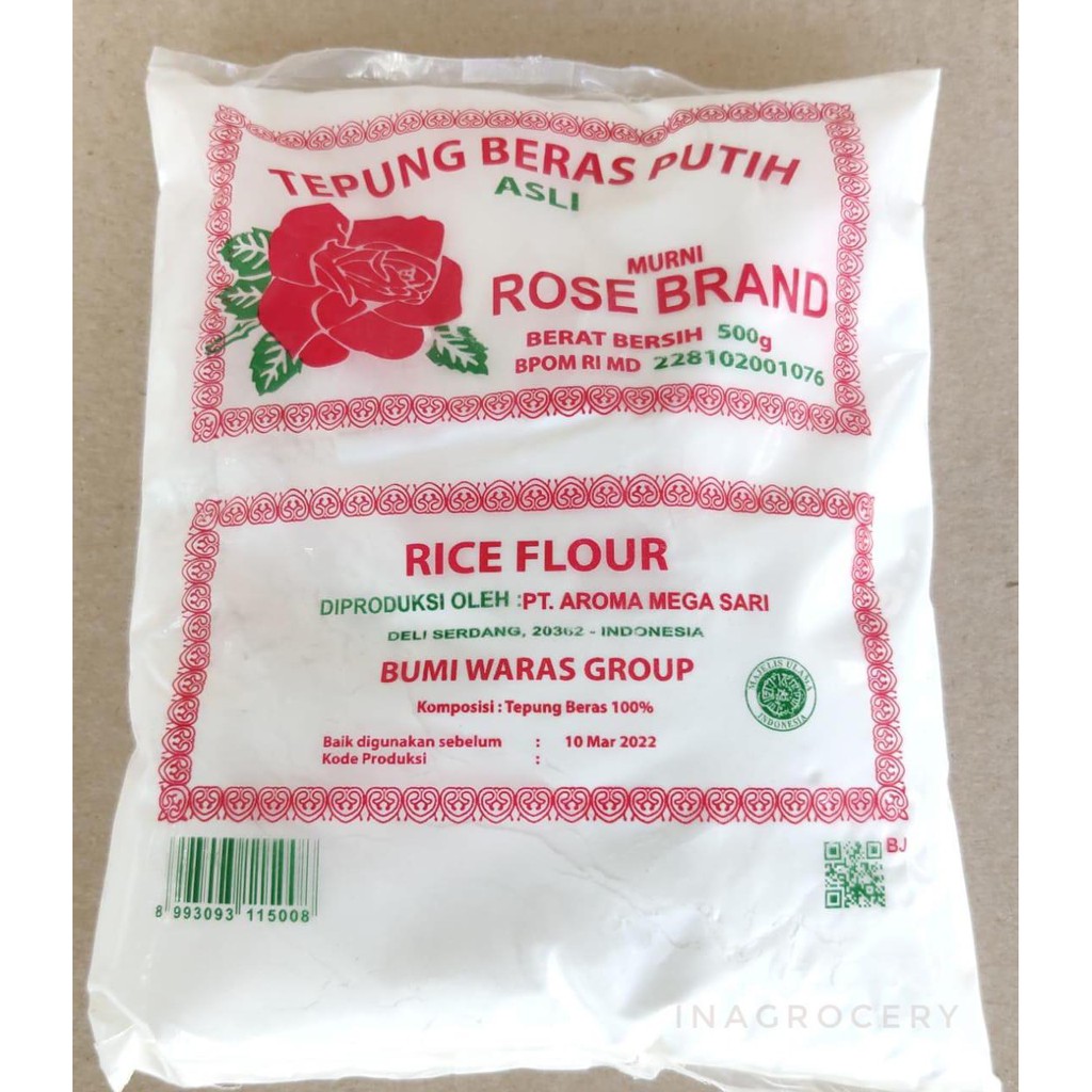 

ROSE BRAND TEPUNG BERAS 500gr
