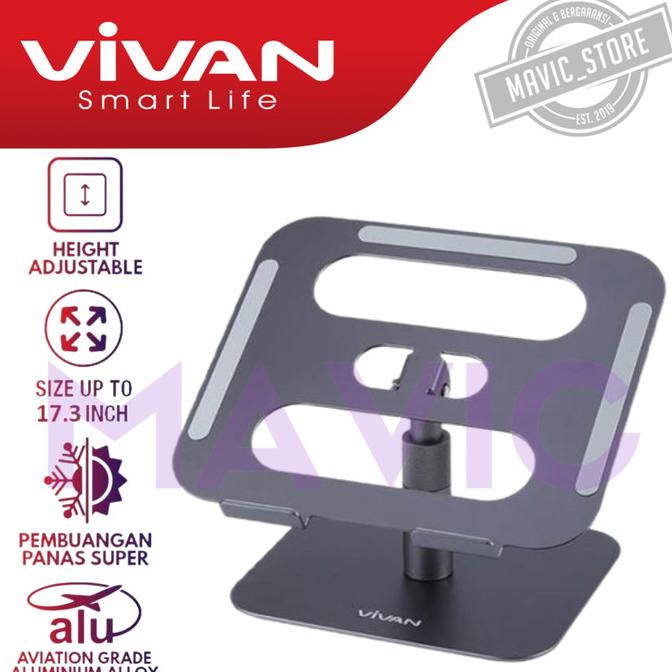 Jual Vivan Vls Laptop Cooling Stand Liftable Foldable Aluminum Alloy