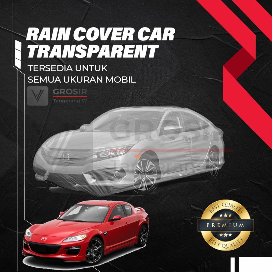 Sarung Mobil Transparan MAZDA RX8 RX 8 / Transparent Body Cover MAZDA RX8 RX 8