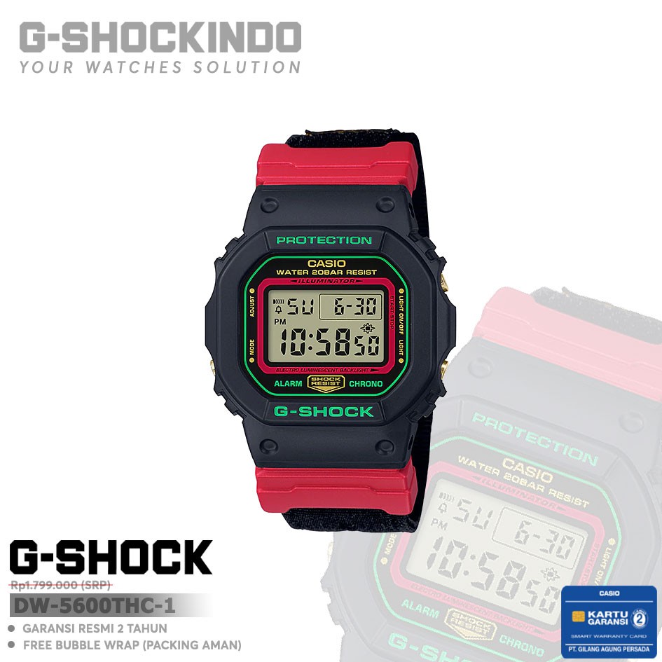 Casio G-Shock DW-5600THC-1 / DW-5600THC-1DR Original