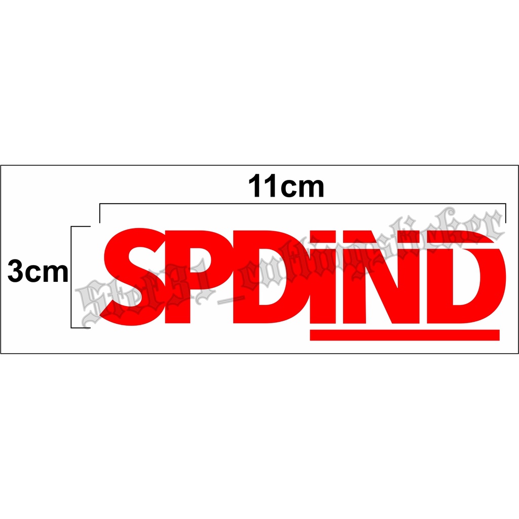 

Stiker cutting SPDiND, sticker SPDiND