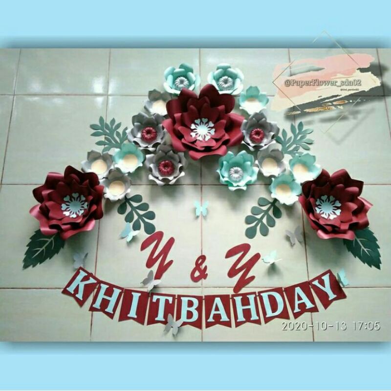 

paper flower 1 hari jadi