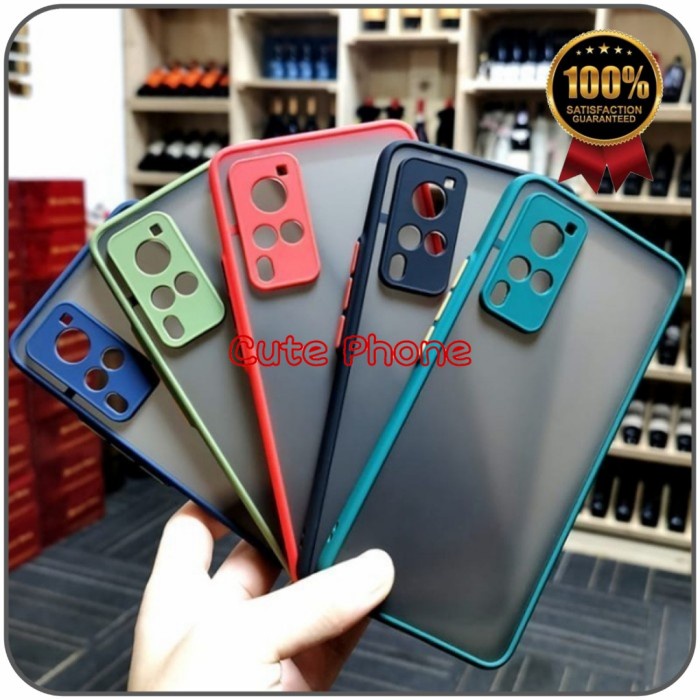 Casing VIVO V21 V 21 4G 5G Hard Soft Case Translucent Camera Ring