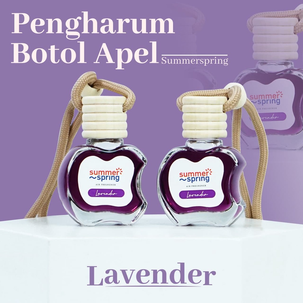 Parfum Mobil Pengharum Ruangan Pewangi Kamar Tidur Harum Summer Spring | Apel | Aroma Lavender