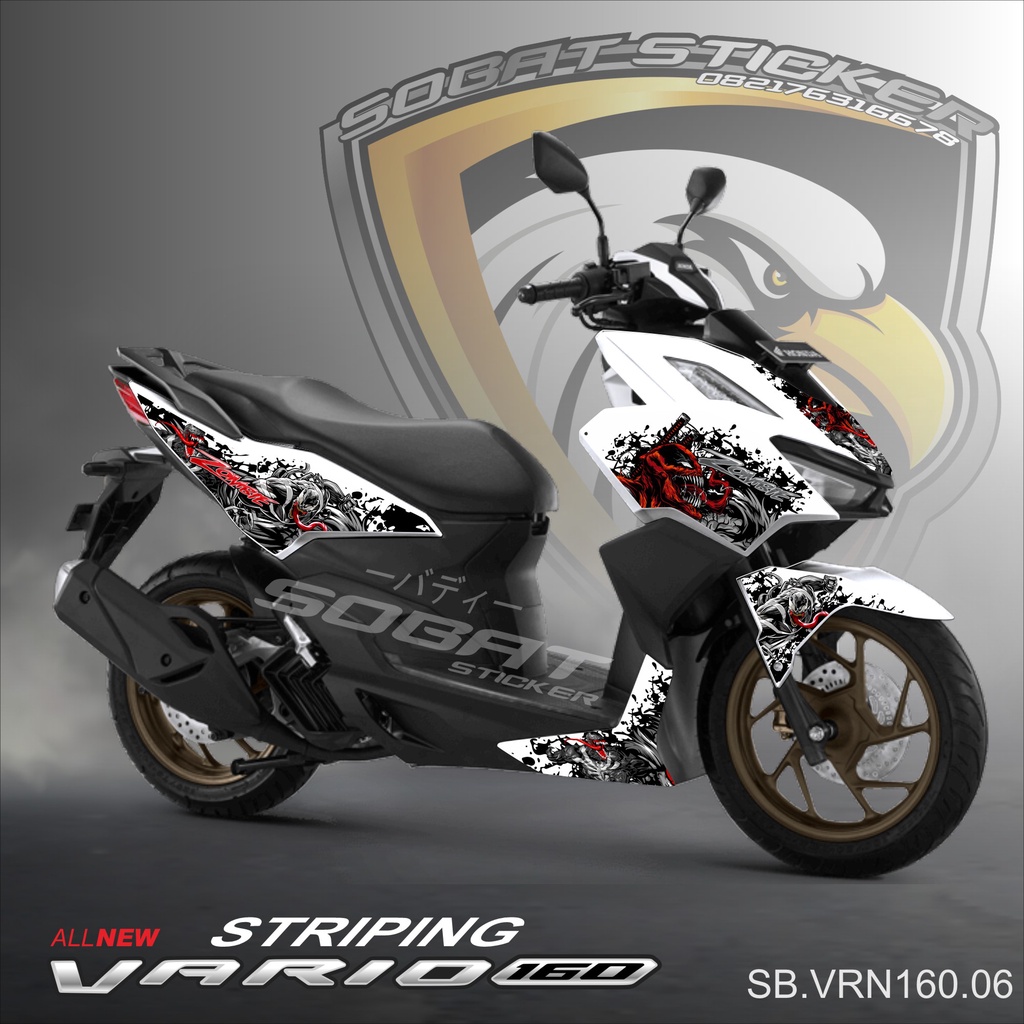 Striping Vario 160 2022 - Sticker Striping All New Vario 160 2022 Livery VENOM