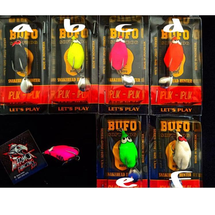 Stok terbatas.. LURE SOFT FROG BUFO SOFTFROG UMPAN GABUS TOMAN