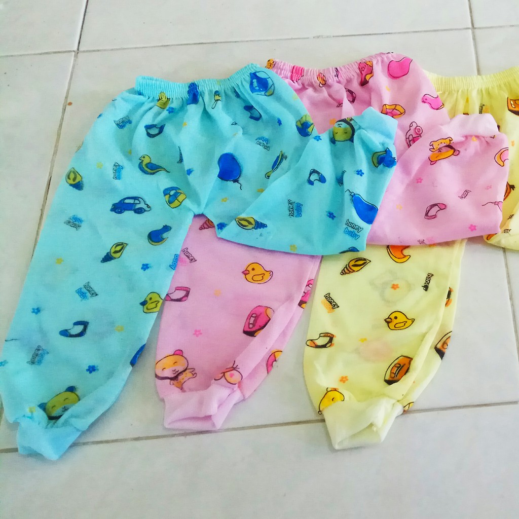 12PCS CELANA PANJANG BAYI DAN PENDEK BAYI LAKI LAKI PEREMPUAN LUSINAN NEW BORN