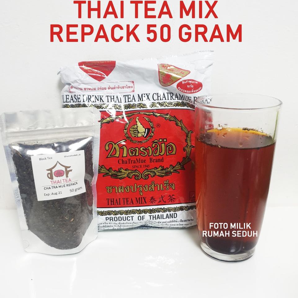 

Saleϟfast 50gr Thai Tea Mix Number One Cha Tra Mue Repack
