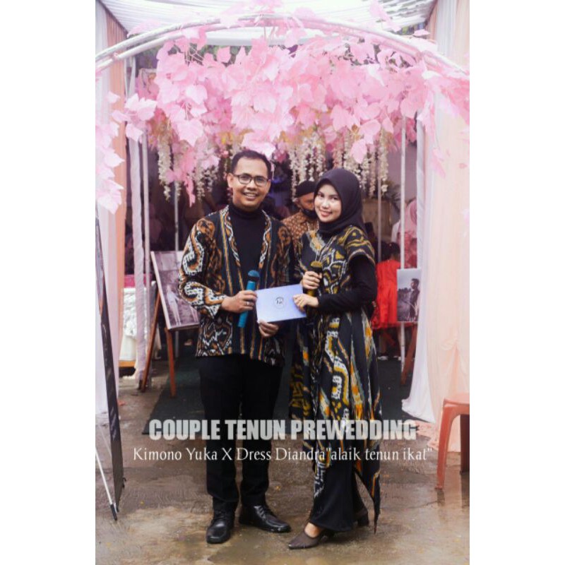 Couple Tenun Prewedding & Traveling Kimono Yuka X Dress Brown