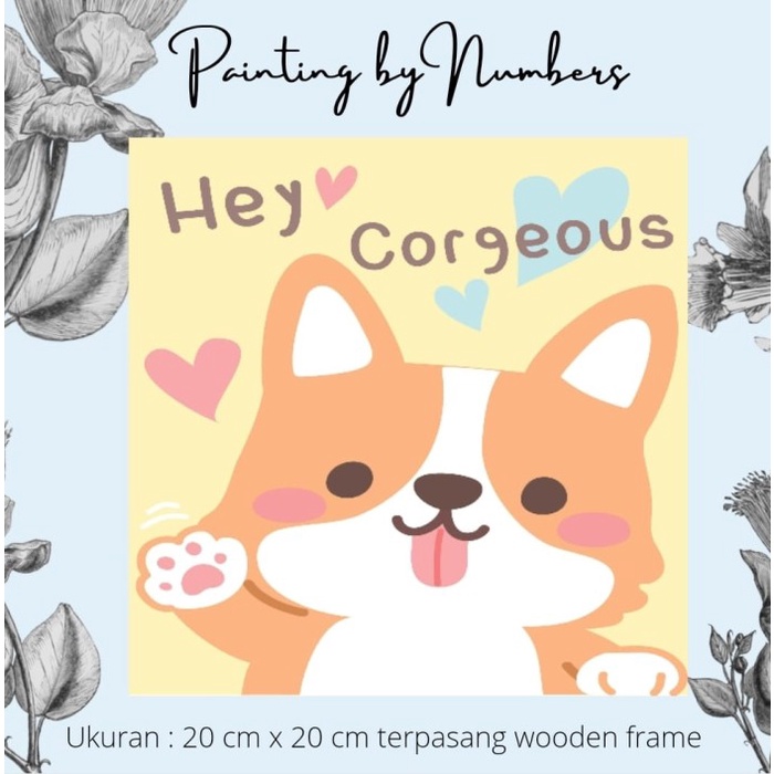 

Produk Terbaru Diy Painting By Number 20X20Cm Kerajinan Tangan - Hey Corgeous