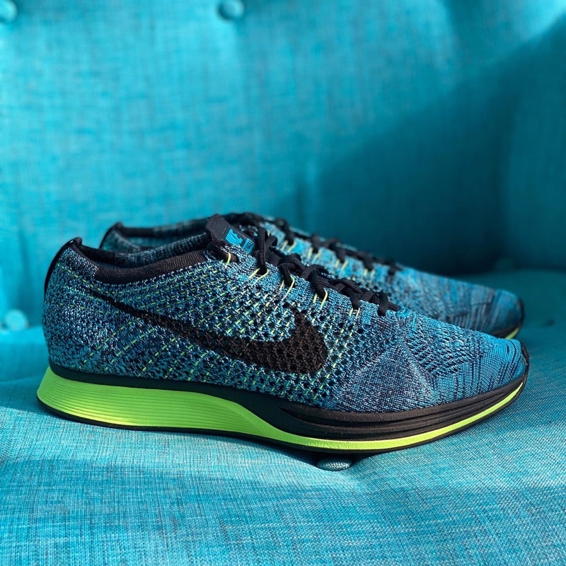 Nike Flyknit Racer Blue Lagoon - ORIGINAL 100%
