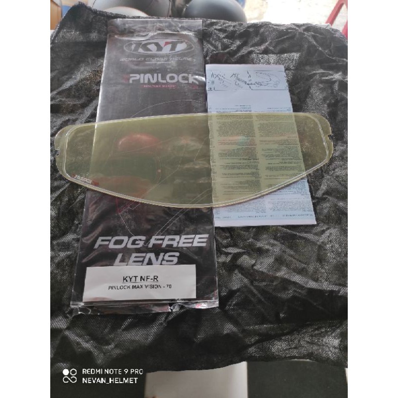 PINLOCK KYT NFR/NX RACE /NFJ ORIGINAL