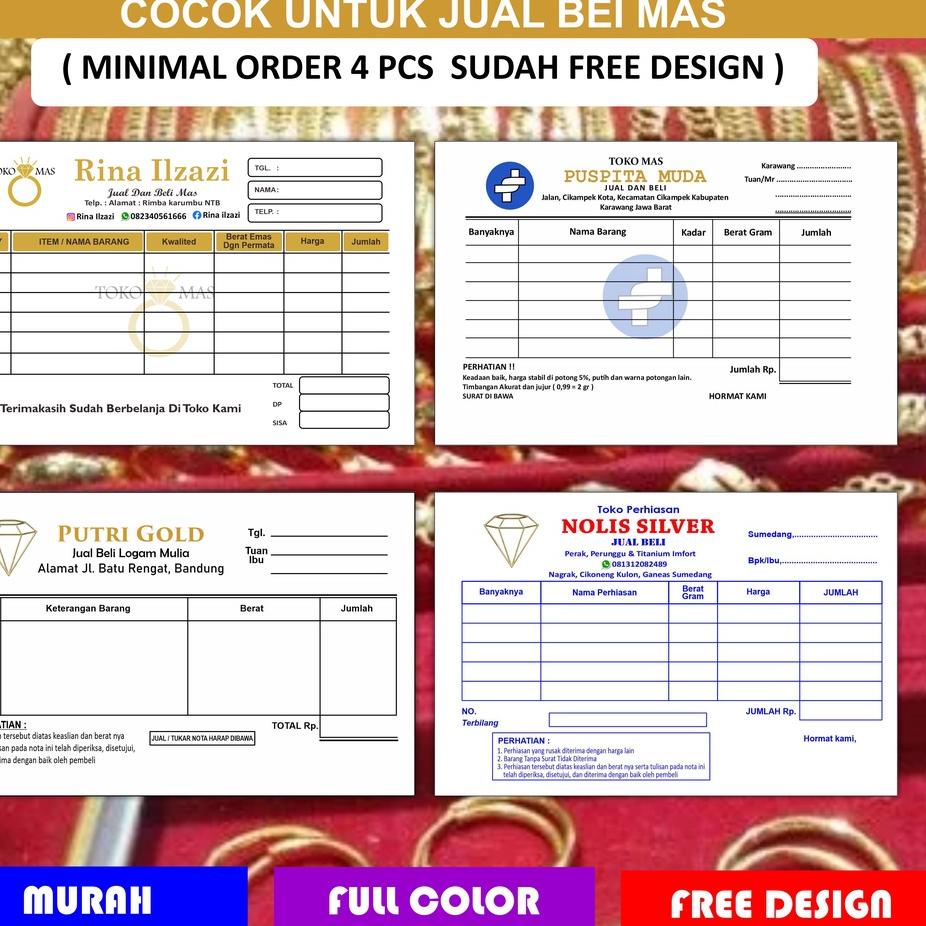 

⚡iap Kirim NOTA TOKO MAS FREE DESIGN termurah se indonesia