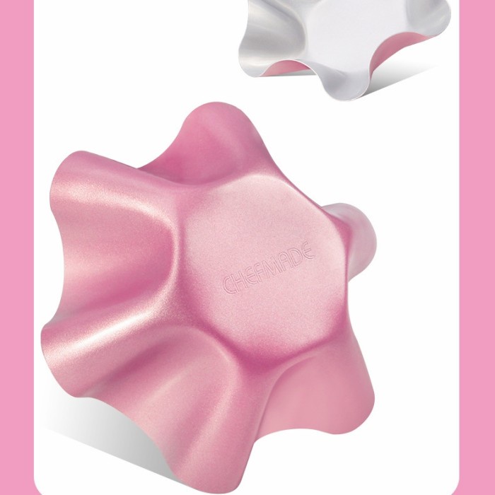 chefmade Hexagon Pandoro Bread mould wk9823 Pink / loyang kue