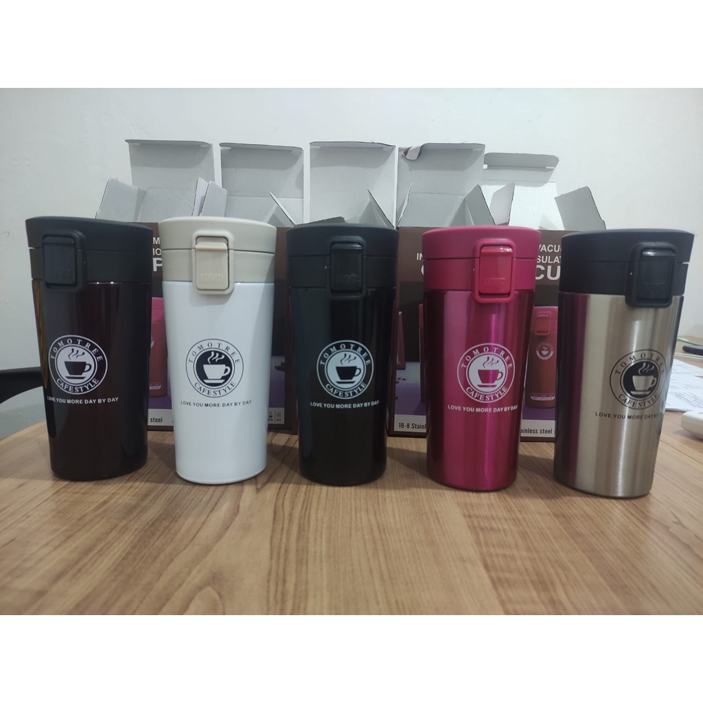 TERBARU-Travel Mug Coffee Tahan Air Panas &amp; Dingin Coffee Cup Stainless Steel