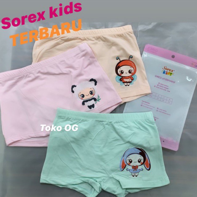 SOREX KIDS GIRL - CELANA DALAM SEGIEMPAT ANAK CEWE PEREMPUAN SK MA 551 ; MB 330 TERBARU SOREX M L XL