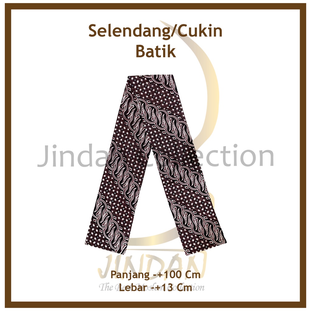 Cukin/Selendang Betawi | Syal Batik-Putih