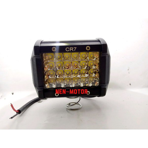 LAMPU LED TEMBAK SOROT MOBIL MOTOR CWL 24 MATA LED 48 WAT TEMBUS KABUT DAN HUJAN BY CR7