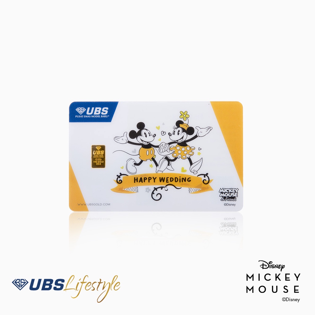 LM UBS DISNEY MICKEY & MINNIE MOUSE HAPPY WEDDING EDITION 0.5 GR