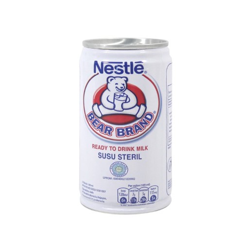 Nestle Susu Beruang Bear Brand Susu Steril 189ml