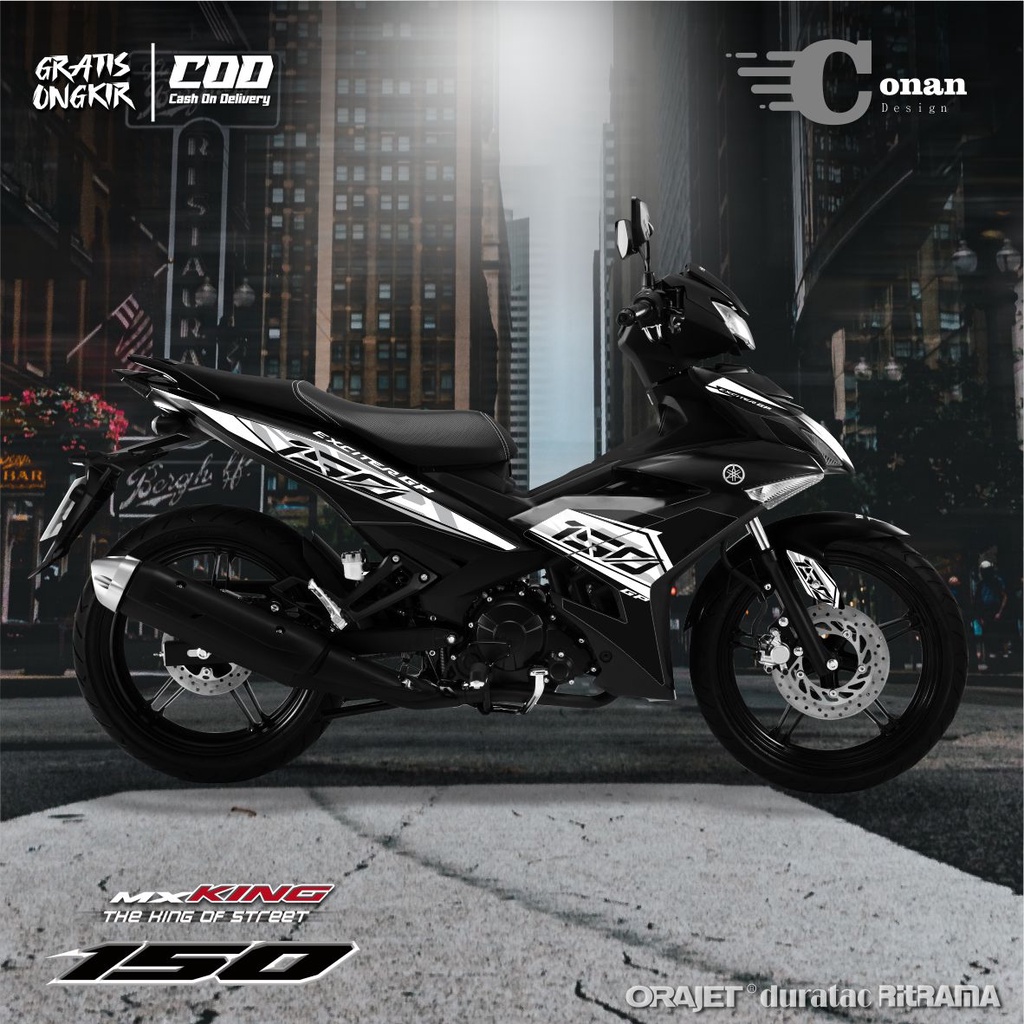 Stiker Motor MX King Striping Variasi Exciter GP 150