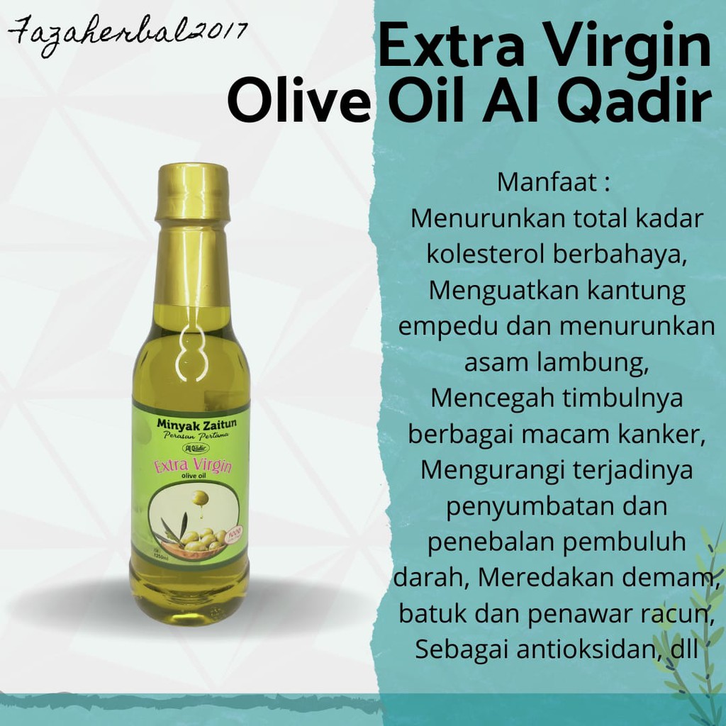 Minyak Zaitun 250 ml Extra Virgin Olive Al Qadir