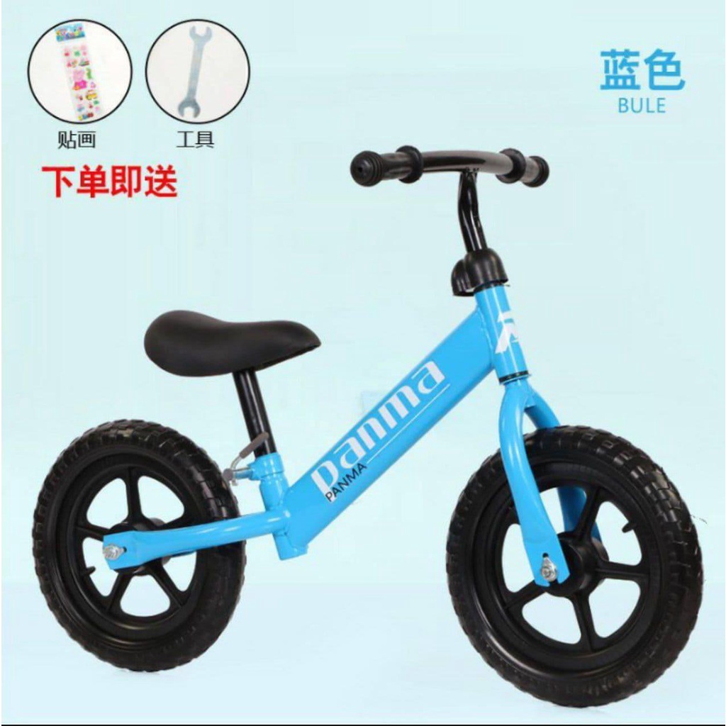 Sepeda Anak Panma Balance Bike Mini Keseimbangan Kick Pushbike Roda Dua Tanpa Pedal Mainan Anak Lucu Unik