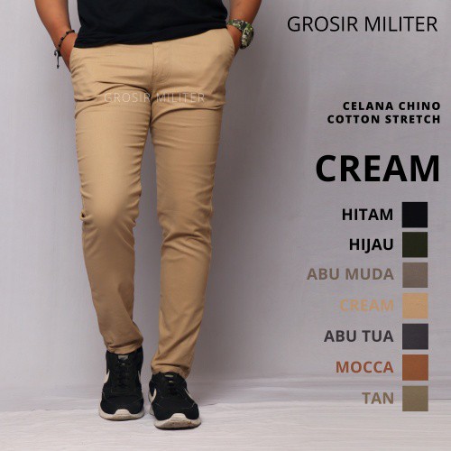 GM Celana  Chinos  Panjang  Strech Premium Original 7 Warna 