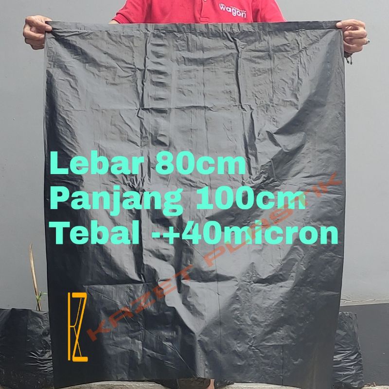 Kantong Plastik sampah 80 x 100 Cm Plastik Hitam Besar 80x100 Cm , Kantong Sampah 80x100 Cm