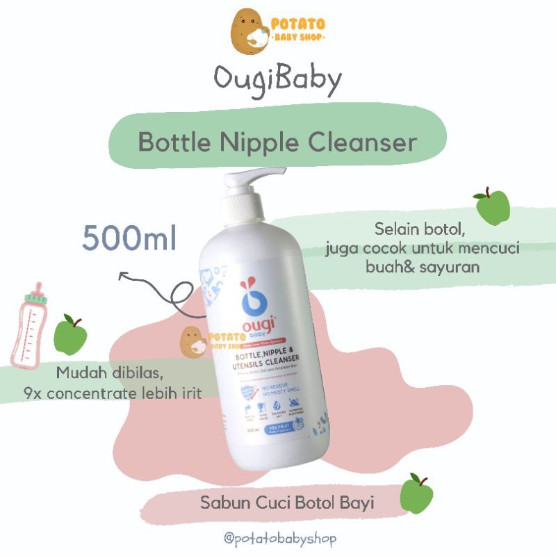 Ougibaby 500ml Bottle &amp; Utensils Cleanser / Sabun Cuci Botol Ougi Baby