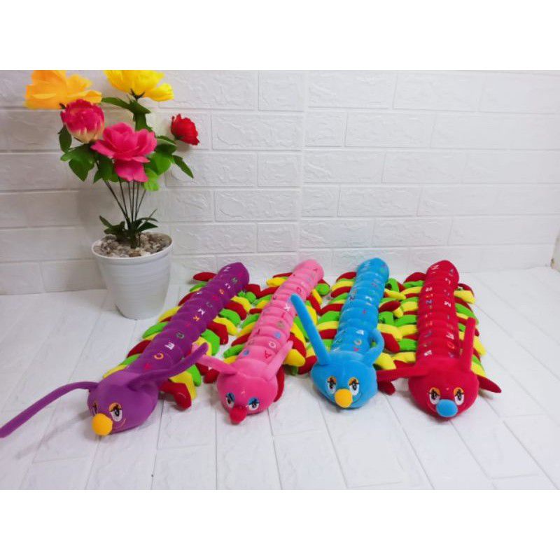 boneka ulil ulat larva panjang ukuran s