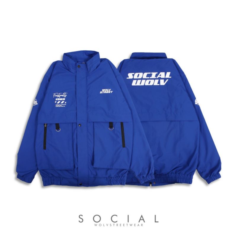 Jaket Social Wolv Original - Jaket Pria - Jaket Sunmory - Jaket Wolv - Jaket Waterproof - Jaket Gunu