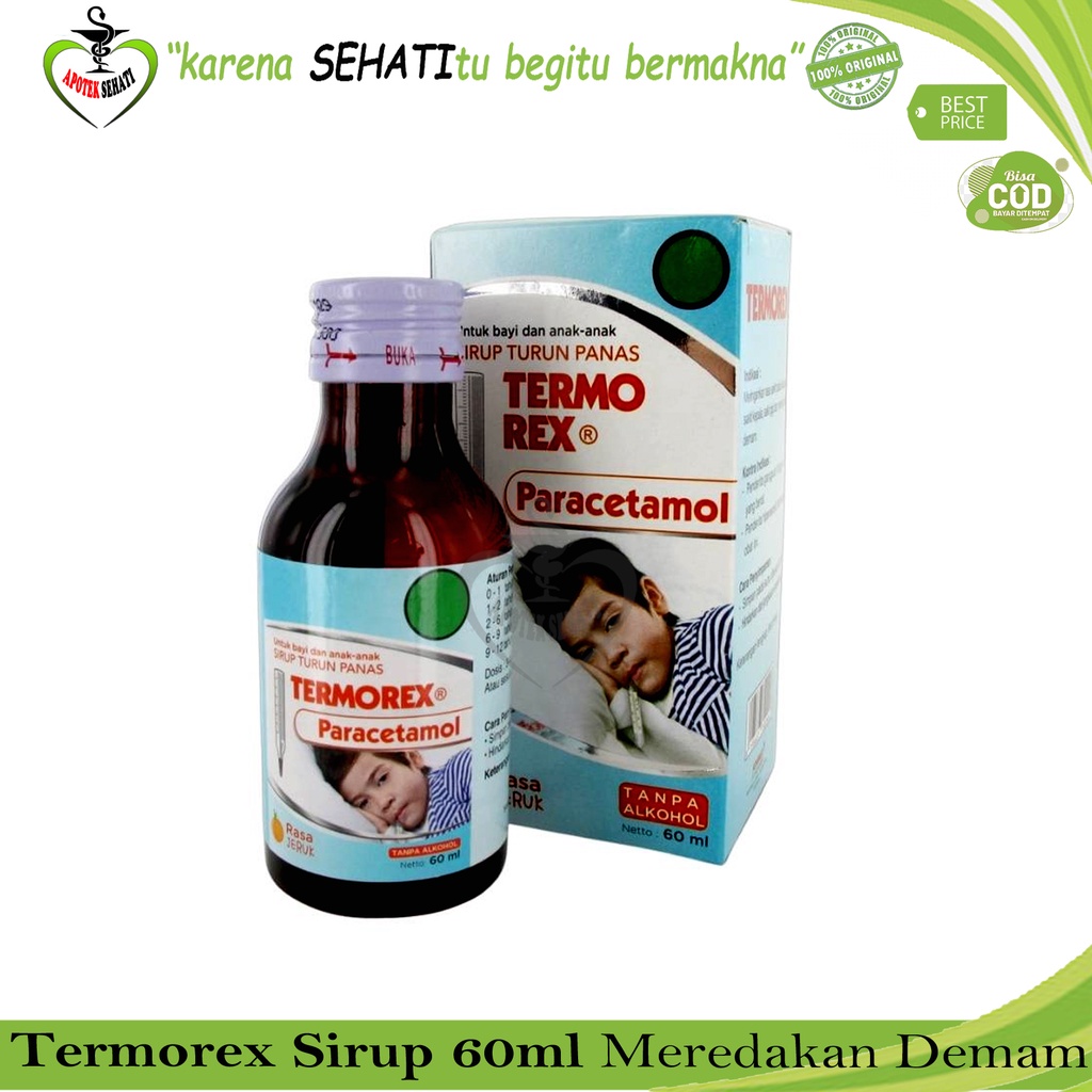 Termurah!! Termorex Paracetamol Sirup 60 Ml