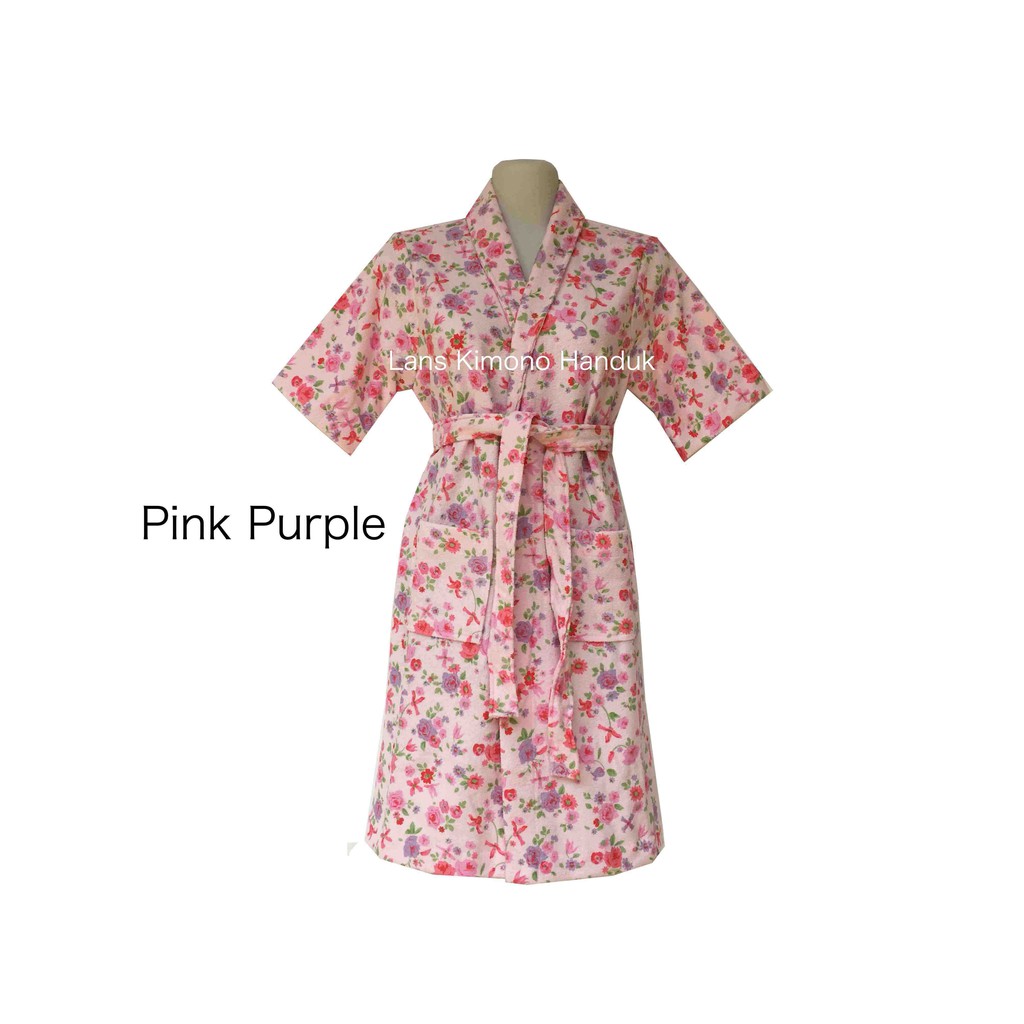 Lans Handuk Kimono Anak Usia 7 dan 8 Tahun Kids Bathrobes-4