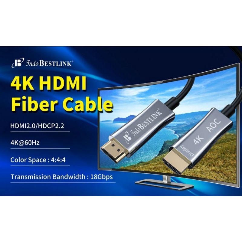 Kabel HDMI Fiber Optic 30Meter Support 4K UHD