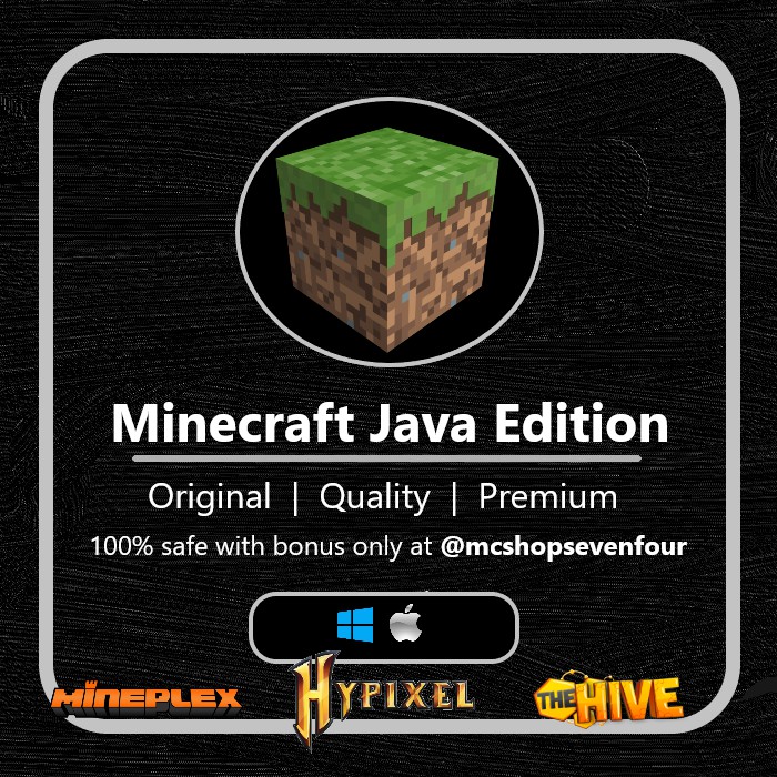 Jual Minecraft Java Edition Original Premium PC | Shopee Indonesia