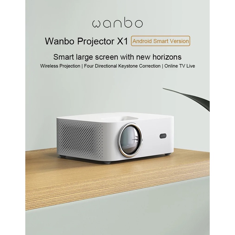 WANBO X1 PRO - Android Projector 350 ANSI Lumens - HD Proyektor Portabel Android TERBARU dan TERBAIK