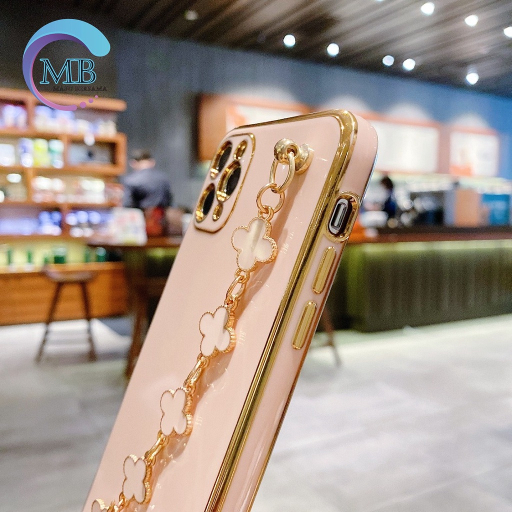 Y011 SOFTCASE SHINE PLATING CASE RANTAI DIINAMI IPHONE 6G 6+ 7G 8G SE 2020 7+ 8+ X XS MAX XR 11 12 PRO MAX  PLUS MB2407