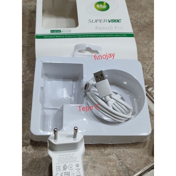 TC CHARGER ADAPTOR OPPO  MICRO  TIPE C SUPER VOOC 65W