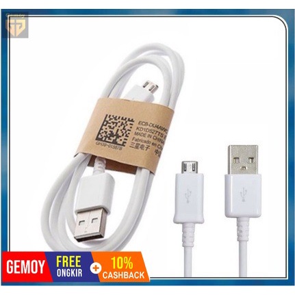 Kabel Data SAMSUNG S4 USB Micro V8 Non Pack PUTIH