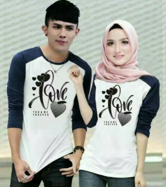 TSHIRT COUPLE KIMONO LOVE 4 WARNA