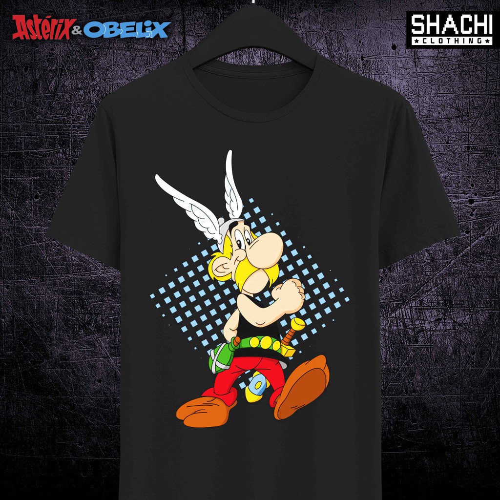 T Shirt Kaos Komik Jadul ASTERIX & OBELIX 07 - Premium Black NSA